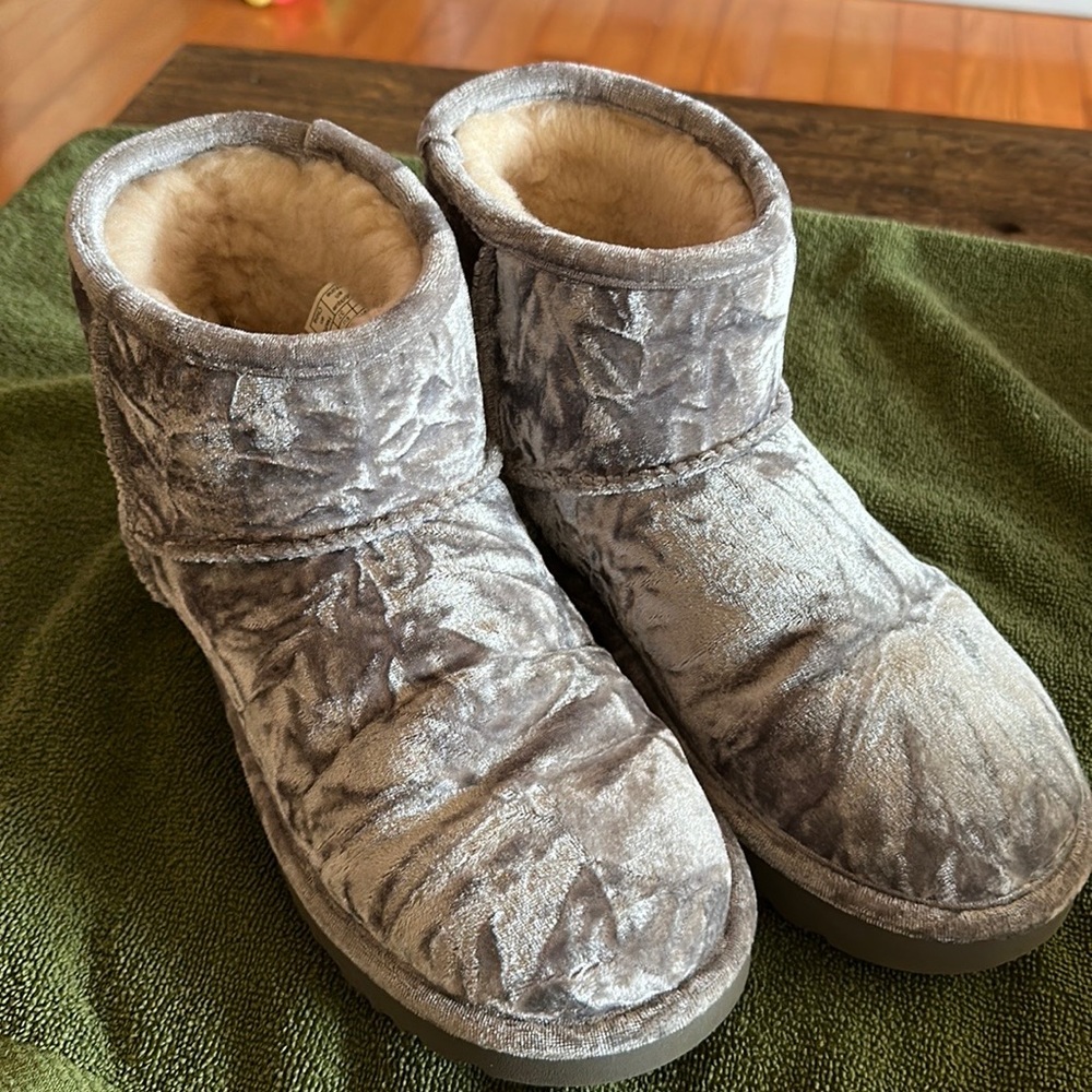 Crushed velvet Uggs